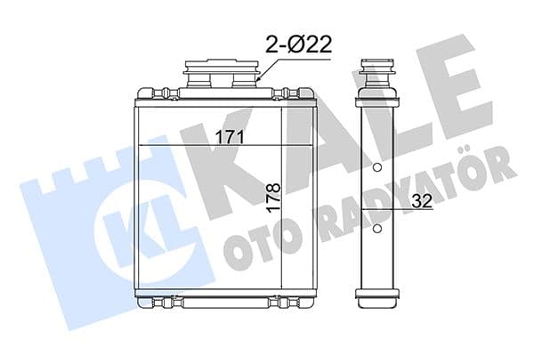 Kalorifer Brazing A1-İbiiza IV-İbiza IV-Toldeo IV-Fabia III-Rapid-Polo