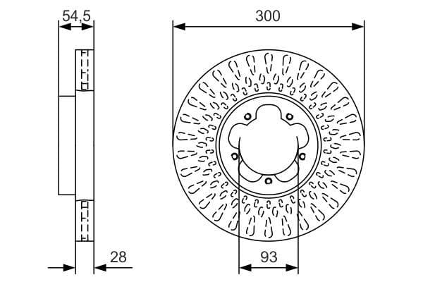 Ön Fren Disk Ayna Transit V348 06> A.ceker Olcu 300 28