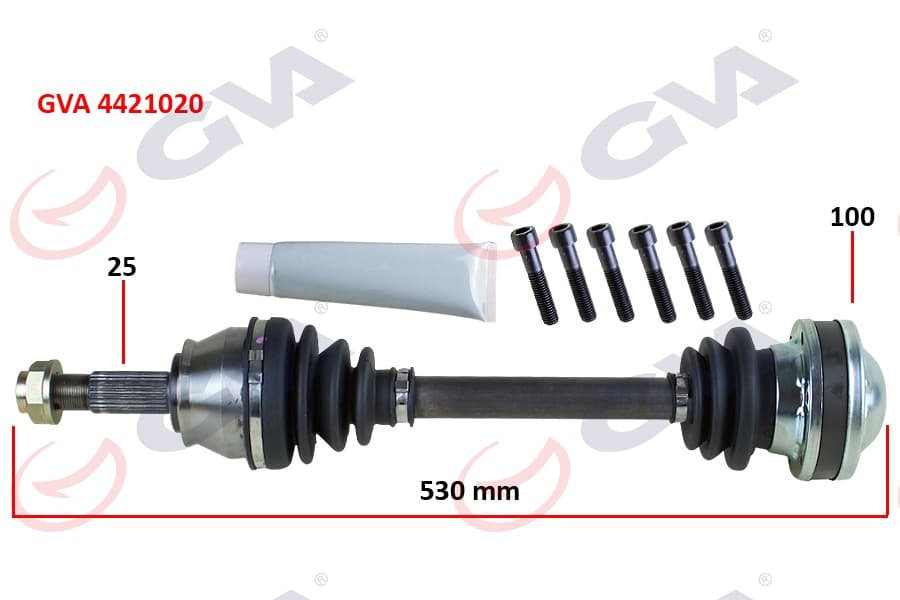 Komple Aks Sağ Palio-Albea 1.3 MTJ 03-07 530mm