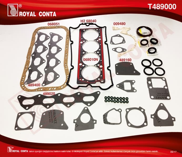 Takım Conta SKC Li Subap Lastikli TMPR 2000 16V
