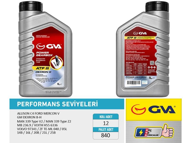 Otomatik Şanzıman Yağı Atf III 1 LT Platinum Dexron III Kırmızı