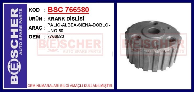 Krank Dişlisi Palio-Albea-Siena-Doblo-Uno 60