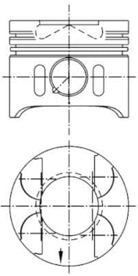 Piston Segman STD 88.00mm Mercedes OM611 OM612 OM613 W203 W210 W163 W220 W638 B901>B905 Euro 3