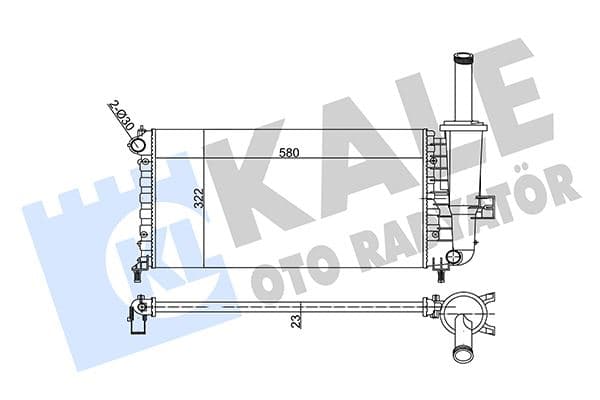 Radyatör Al/mknk Punto 1.2-1.2 16V 00 >02
