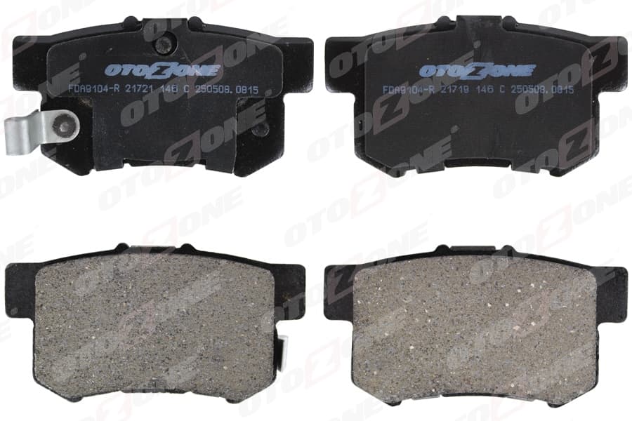 Arka Fren Balata Honda Civic 1.6L D16 Vtec VTi 01-05 / 1.4L 1.6L 96-01 / 1.6L R16A2 Vtec Sedan 06-> / Accord 2.0L F20 90-98 / Legend 3.2L 91-96 / Suzuki SX4 1.6L M16A RW416 05-> - Aşınma İkaz Soketli