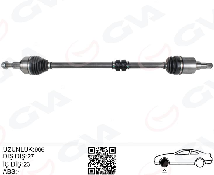 Komple Aks Ön Sağ Ford Focus 1.0 Ecoboost