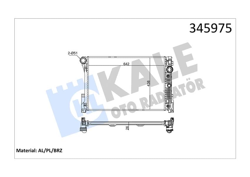 Motor Su Radyatörü Mercedes W204 S204 C204 W212 S212 C207 A207 X204 R172