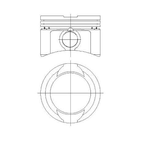 Piston Segman STD 71.20MM Fiat Palio 1.2 8V 87-835900-12