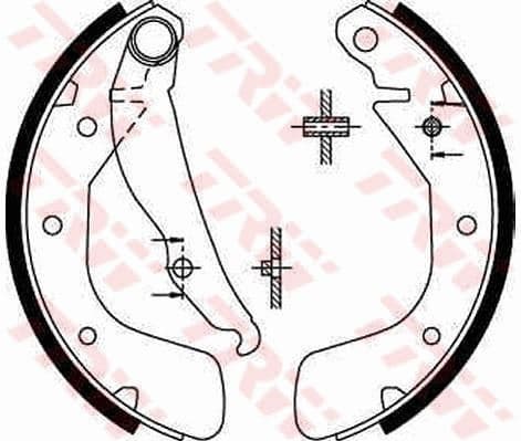 Arka Pabuç Balata Corsa C 00-09 Vectra A 93-95 Astra F 91-98 Lacetti 05 >Nubira 03 > 200x46