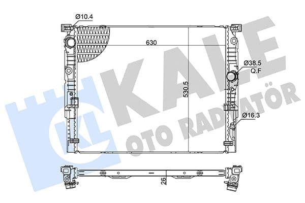Motor Su Radyatörü BMW B46 B48 B58 G30 G31 G32 G11 G12