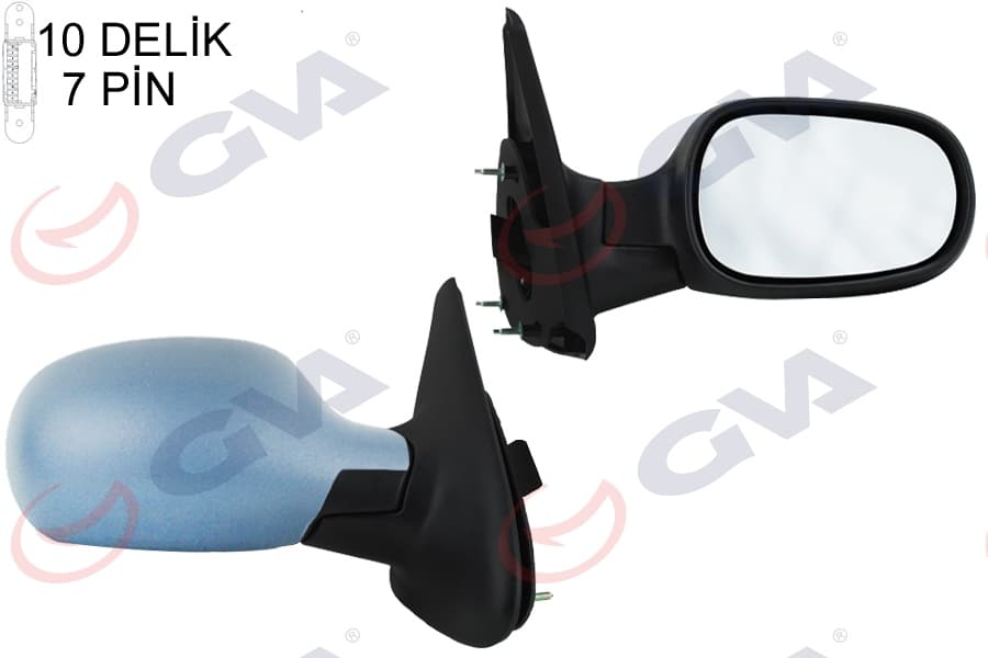 Diş Dikiz Aynasi Sağ Megane 99> Elektrikli İsitmali Sensörlü Astarli 7 Fiş VM-129EHPSR