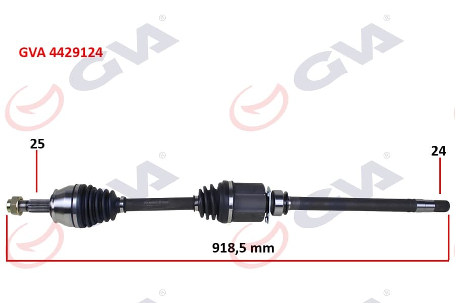Aks Komple Sağ Bipper-Nemo 1.3 HDi 10> Fiorino 1.3 MJTD Euro5 Mot. 13> İç Aks Kafali