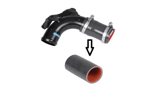 Turbo Hortumu Metal Parça Hariç 47.5mm X 54.5mm 94.5cm / Ord B Max-C Max II-Tourneo-Courier 1.5