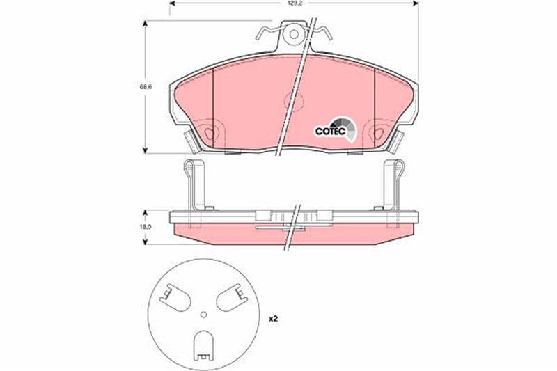 Ön Fren Balata Honda Civic 1.6L D16 Vtec VTi 01-05 / 1.6L D16A Euro 96-99