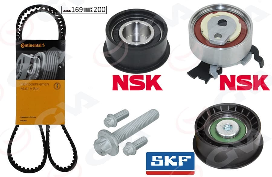 Eksantrik Gergi Kiti 169x200 Astra F-Corsa B-Vectra B 1.4i-1.6i-1.8i 16V X14XE-X16XEL-X18XE