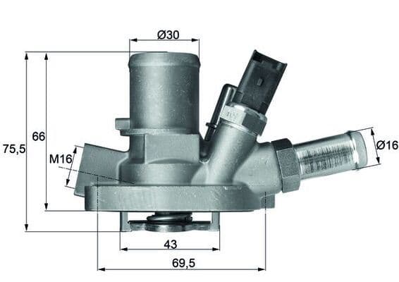 Termostat Komple Linea-Bravo II-Grande Punto 1.4 T-Jet 07 > G1019.80