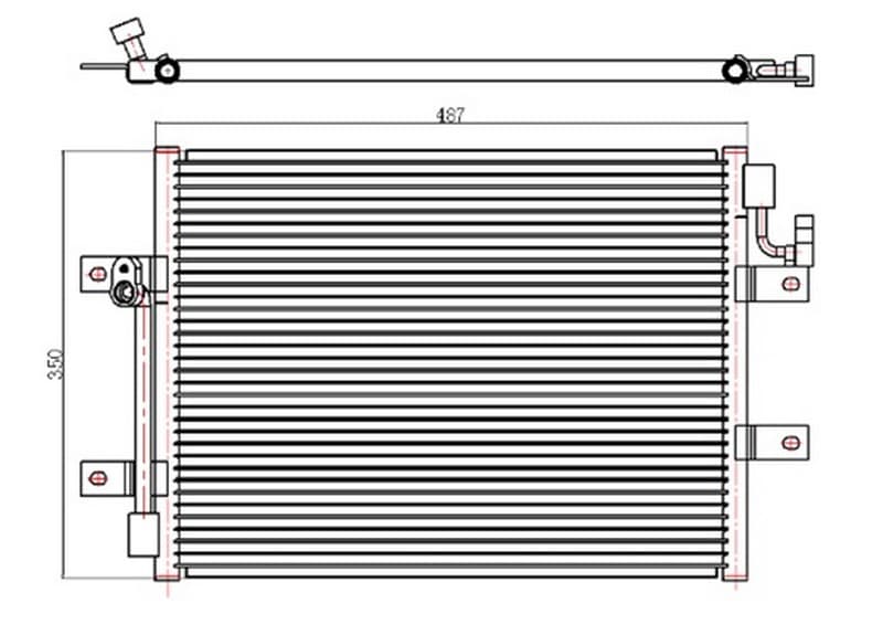 Klima Kondenseri Albea 1.3JTD 450x350x16