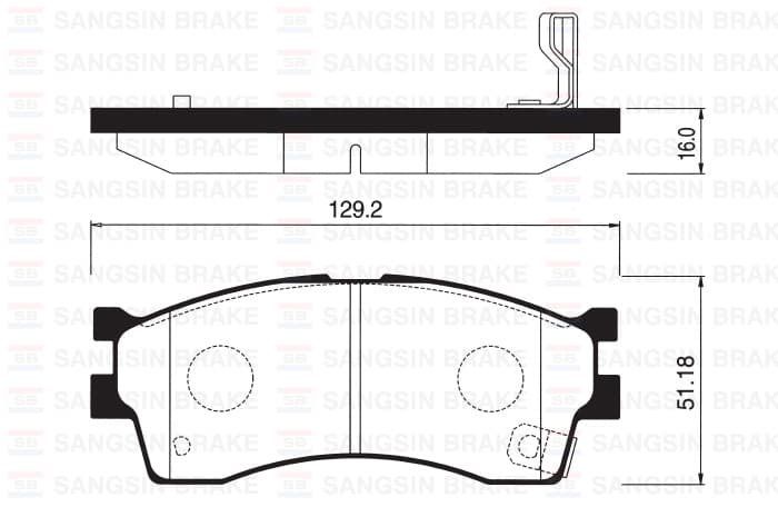 Ön Fren Balata Kia Rio 1.3L 1.5L 02-04 / Carens 1.5L 1.6L 00-02 / Shuma 1.5L 1.6L HB 01-04 / Clarus 1.6L 00->