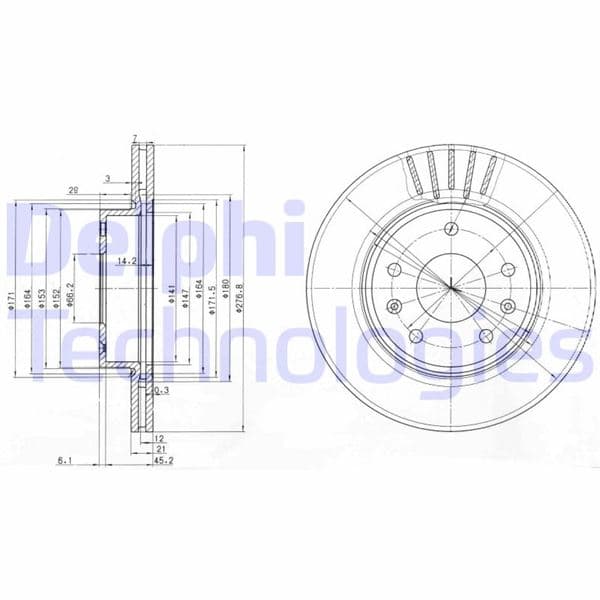 Fren Diski Ön Land Rover Freelander I L314 98>06