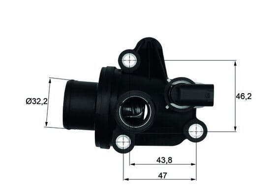 Termostat 87 C Mercedes OM668 W168 W414