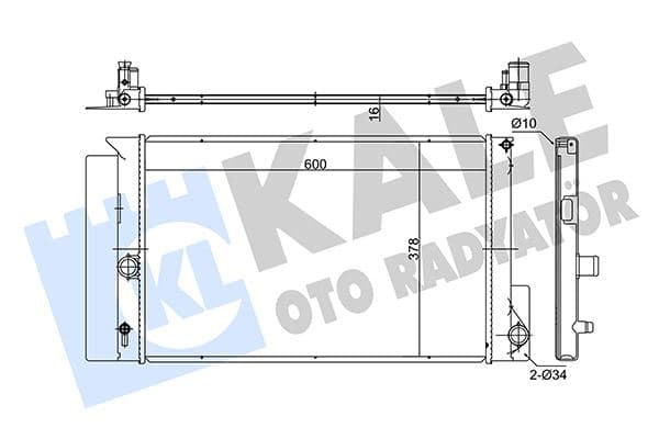 Radyatör Auris-Avensis-Corolla-Verso Mekanik Al/pl/brz 600x378x16