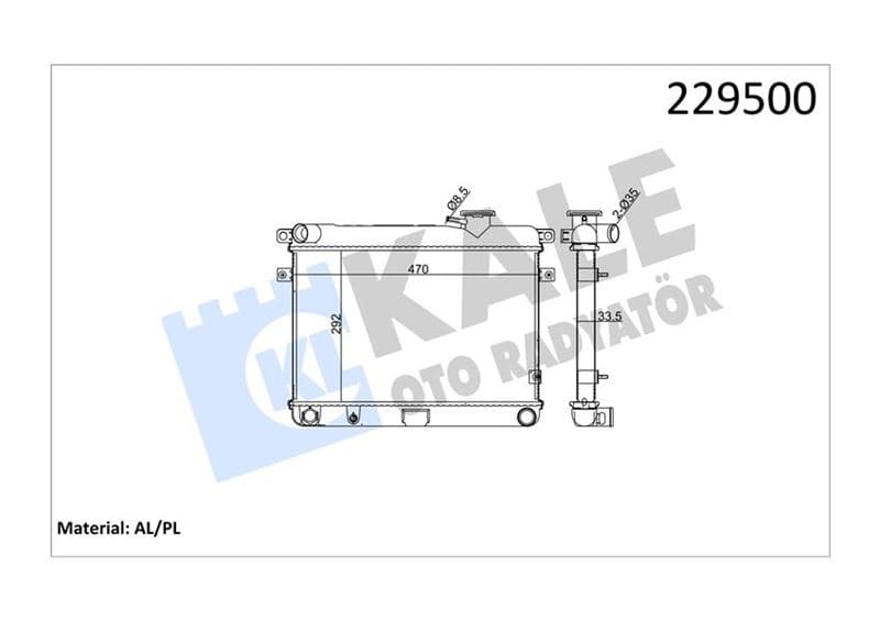 Radyatör M131 Em-YM 470x292x34 2 Sira Al PL Sistem