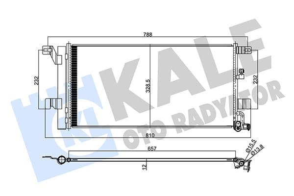Kondenser Audi A4 16-A5 17-A6 19-A7 19- Al/al