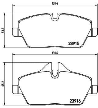 Fren Balatası Ön BMW E81 E82 E87 E88 . Mini R55 R56 R57 R58 R59