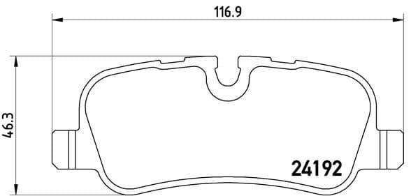 Fren Balatası Arka Land Rover Discovery L319 Range Rover L322 L320