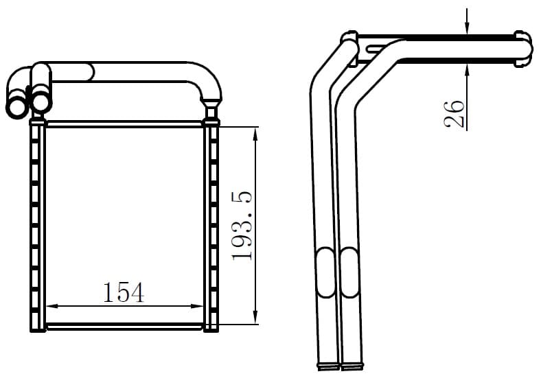 Kalorifer Brazing Radyatör 154X204X26 Accent Blue 12 Geniş Tip