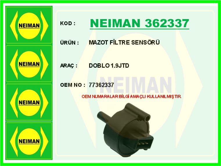 Mazot Filtre Sensörüdoblo 1.9JTD