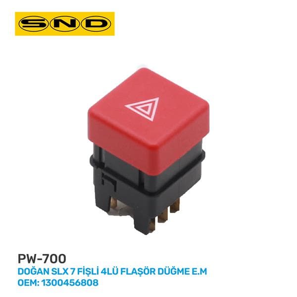 Doğan SLX 7 Fişli 4LÜ Flaşör Düğme E.m Oem: 1300456808