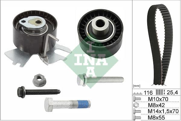 Eksantrik Gergi Kiti P308-P407-P508-P3008-P5008-C4-C5-DS4-Jumpy-Scudo-Cmax-Focus-Galaxy 2.0HDI 10 >