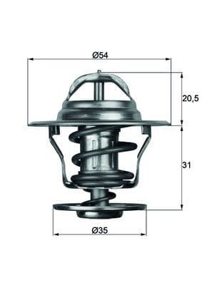 Termostat LGN-Astra-Golf-Jetta-Passat-Cordoba-İbiza-Toledo-Caddy 87C