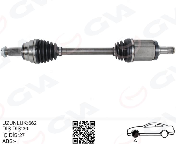 Komple Aks Ön Sol BMW X5 E70 F15 X6 F16 E71 E72 662MM