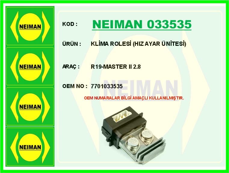 Klima Rolesi Hiz Ayar Ünitesi R19-Master II 2.8