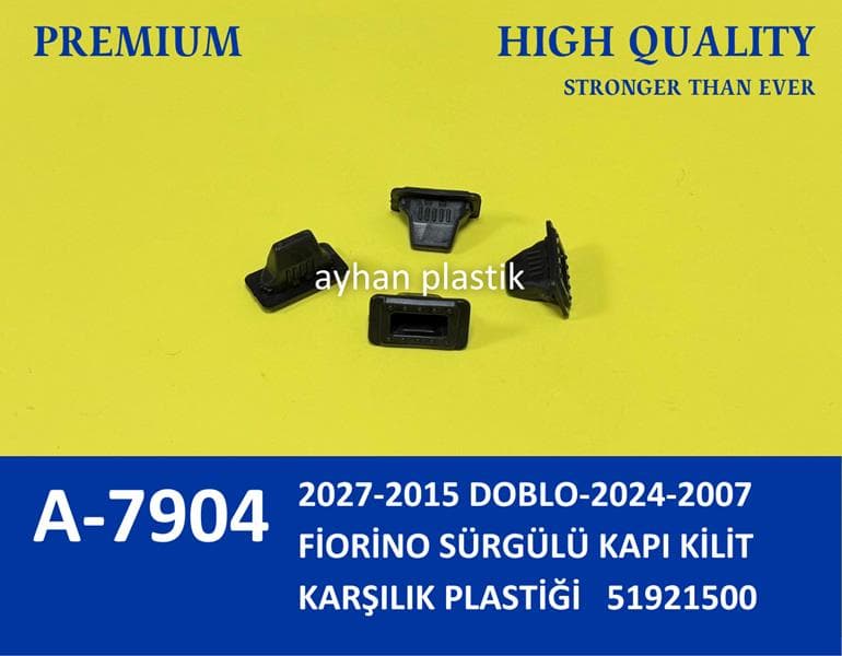 Sürgülü Kapı Kilit Karşilik Plastiği Fiat Fiorino 07> Doblo III 09>