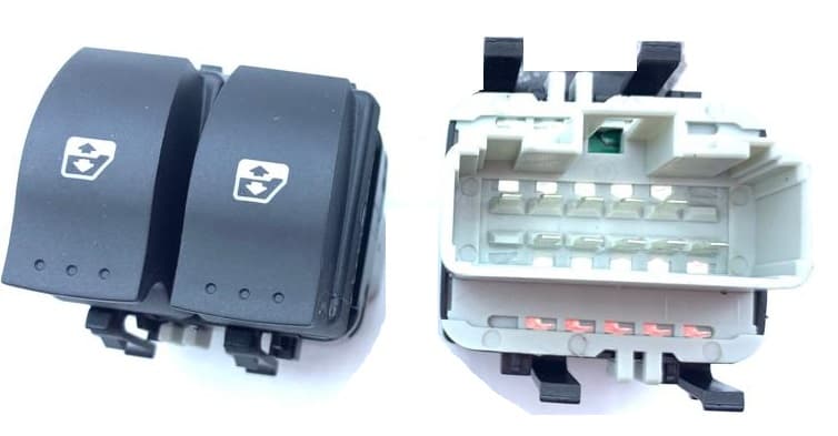 Cam Düğmesi Ön Sol Megane II Cam Anahtarı Dynamic Çiftli