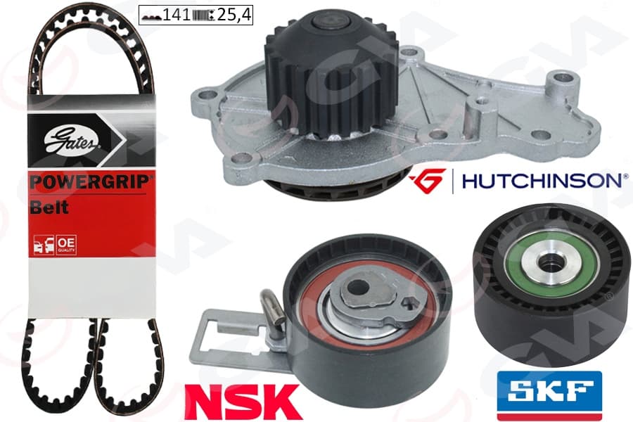 Devirdaimli Eksantrik Gergi Kiti 141 Diş P207-P208-P301-P308-P508-P2008-P3008-P5008 08> Partner-Be Rlingo-Rifter-Jumpy-C5-C4-DS4-C3-DS3-DS5-C-Elysee 1.6 HDi DV6C DV6DTED- Focus III 1.6 TDCi 11>COURİE