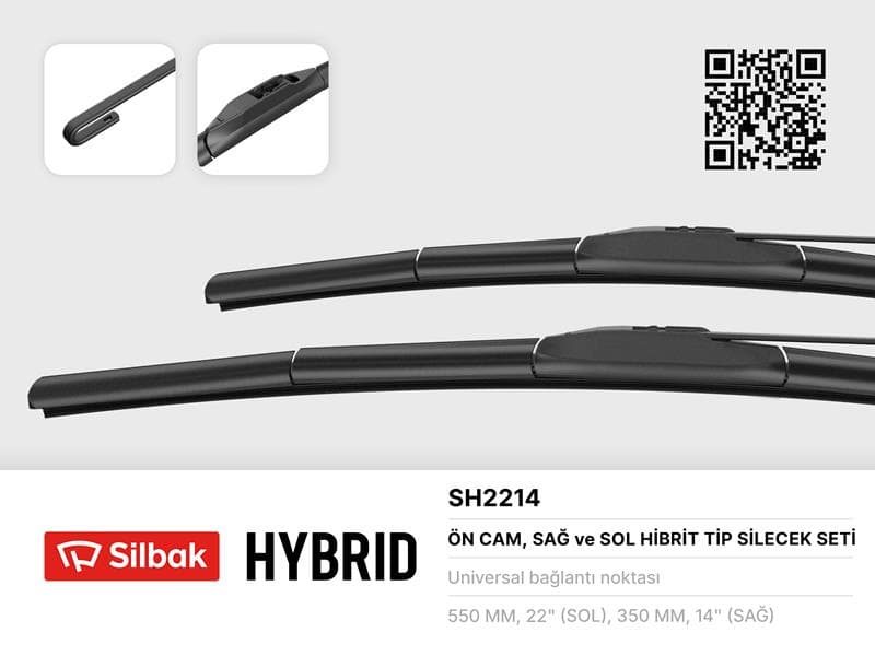 Silecek Supurgesi Takımı Ön 550mm / 350mm Hyundai Getz TB Muz Tip