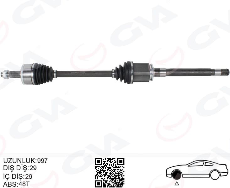 Komple Aks Ön Sağ Discovery 3 L319 Discovery 4 L319 R.R Sport I L320 997MM