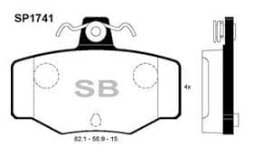 Arka Fren Balata Nissan Almera 1.5L QG15DE N16 02-> / Primera 1.6L 2.0L GA16 SR20 P11 97-01