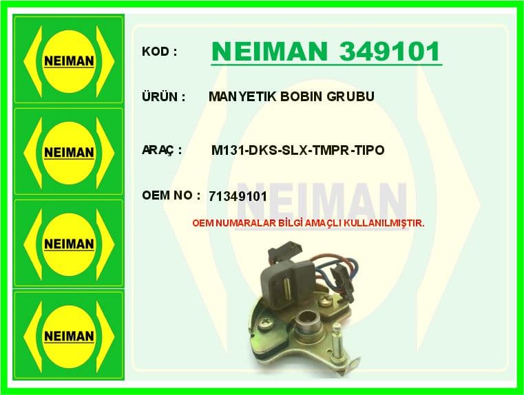Manyetik Bobin Grubu M131-DKS-SLX-TMPR-Tipo