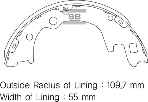 Arka Kampana Pabuç Balata Hyundai H100 2.5L Kamyonet 04->