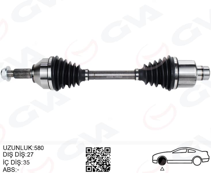 Ön Aks Komple Sağ Ford Mondeo III 1.8 -2.0 16V 00>07