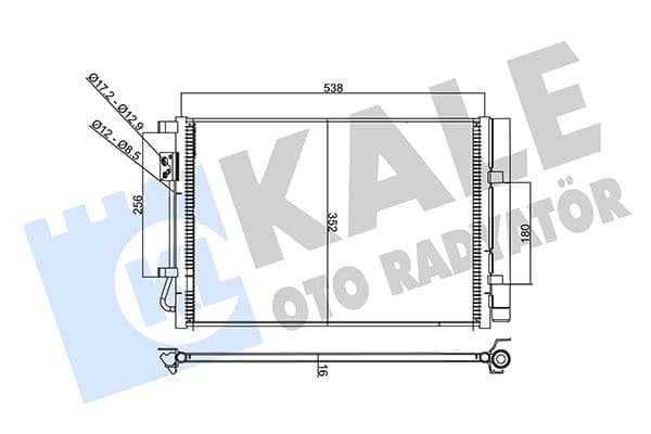 354090 Kondenser Hyundai i20-i20 Active