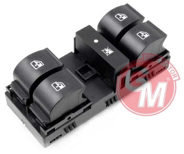 Cam Açma Anahtarı Kumanda Grubu Ön Sol Fiat Linea 09> Çercevesiz 8 Fişli