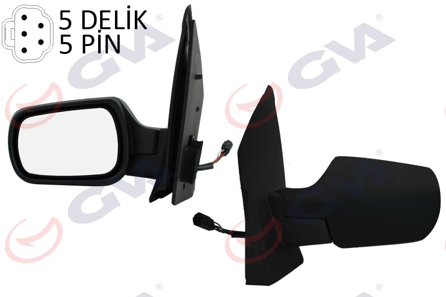Diş Dikiz Aynasi Sol Ford Fiesta 02> Elektrikli İsitmali 5PİN 5 Fiş VM-312EHL
