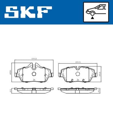 Fren Balatası Ön BMW E81 E82 E87 E88 . Mini R55 R56 R57 R58 R59