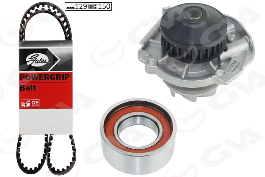 Devirdaimli Eksantrik Gergi Kiti 129x150 Doblo 01> Palio 98> Panda 94>99 Punto 94>99 Albea 98> 1.2